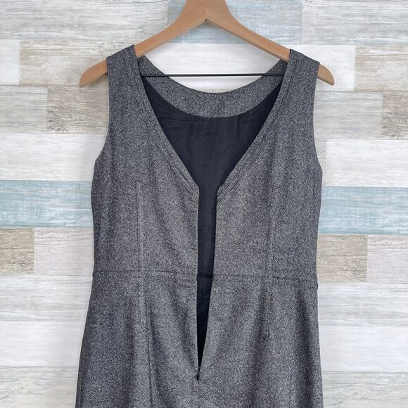 Talbots Tweed Wool Blend Sheath Dress & Jacket Suit Set Gray Career Womens 6 8 - Picture 9 of 12